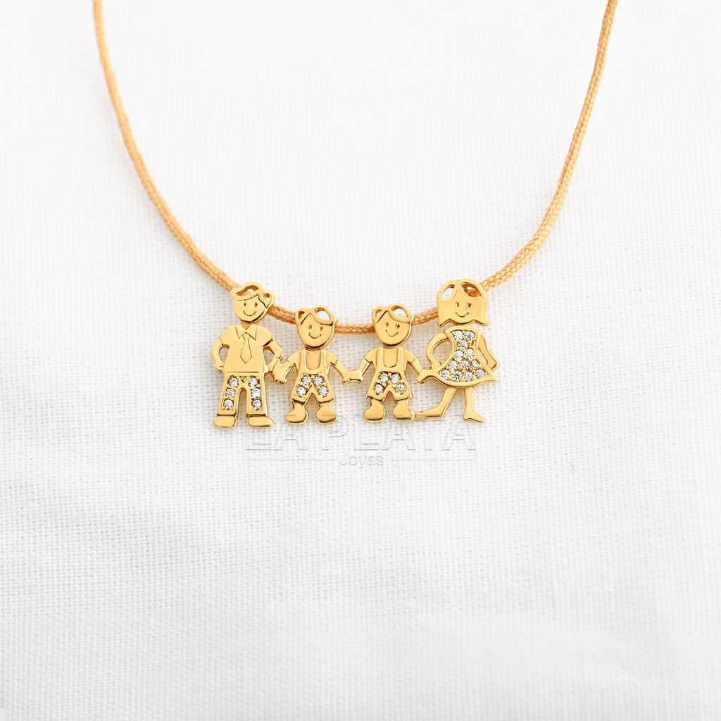 PULSERA/DIJE MAMA, PAPA E HIJOS