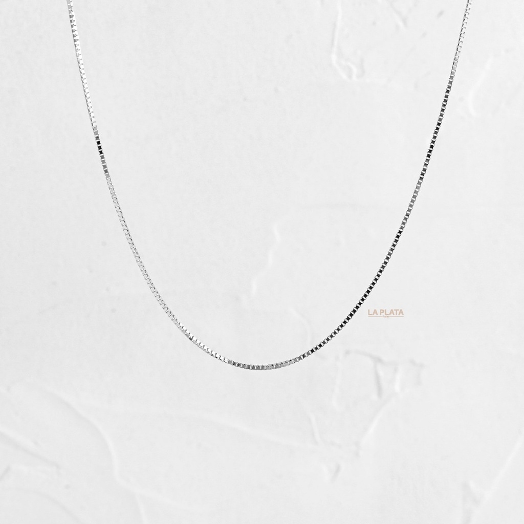 CADENA VENECIANA ORO BLANCO 45CM