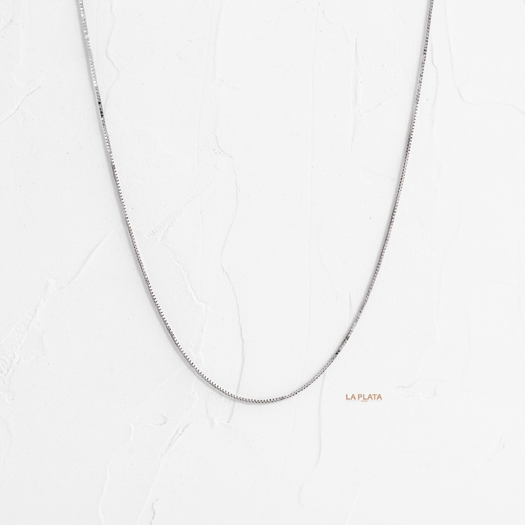 CADENA VENECIANA ORO BLANCO 45CM