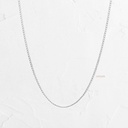 CADENA MINI CUBANA ORO BLANCO 40CM