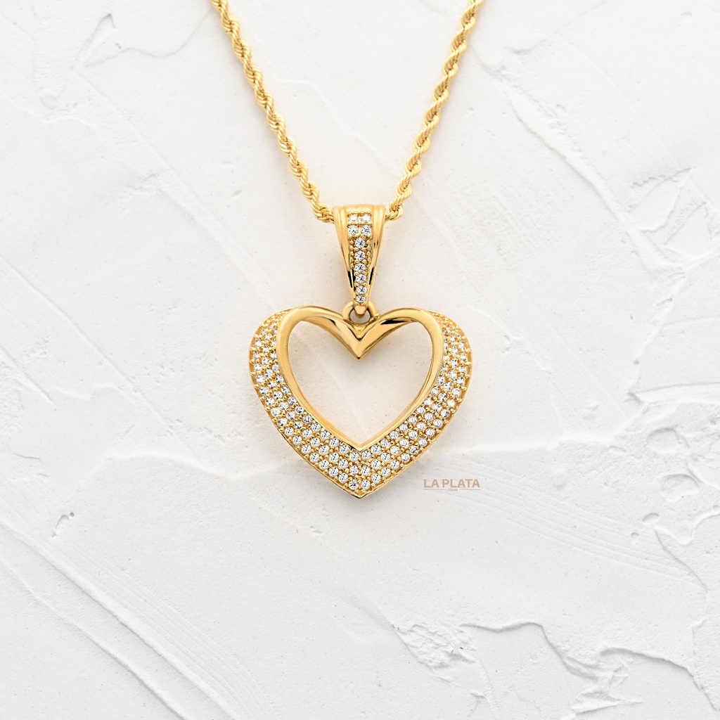 DIJE CORAZON CIRCONADO GR