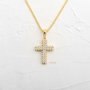 DIJE CRUZ DE CIRCONES