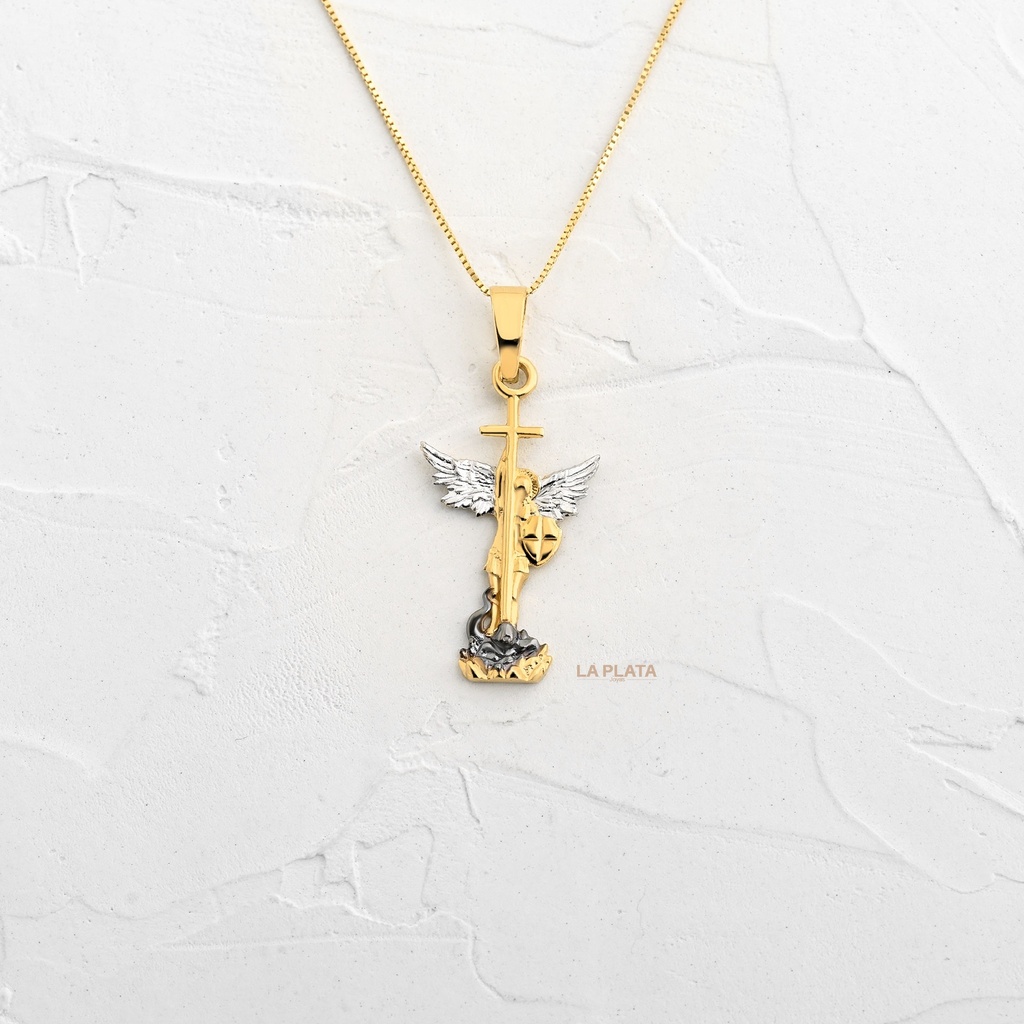 DIJE CRUZ Y SAN MIGUEL ARCANGEL