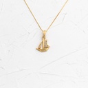 DIJE BARCO VELA DE ORO
