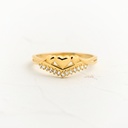ANILLO CIRCON TRIO DE CORAZONES