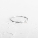 ANILLO LISO ORO BLANCO