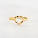 ANILLO CORZAZON CON TEXTURA