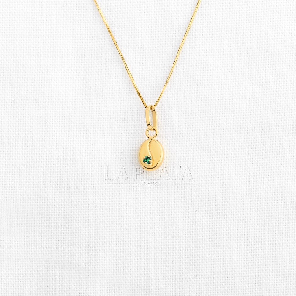 DIJE GRANO DE CAFÉ SEMILIVIANO 