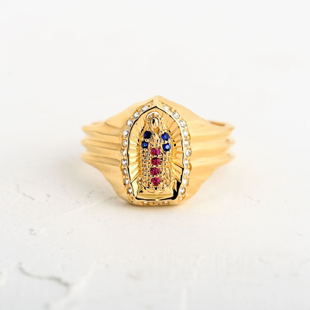 ANILLO GUADALUPE CON CIRCONES