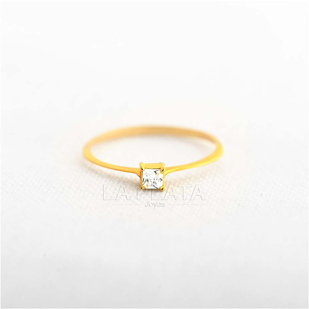 ANILLO CUADRADO LISO