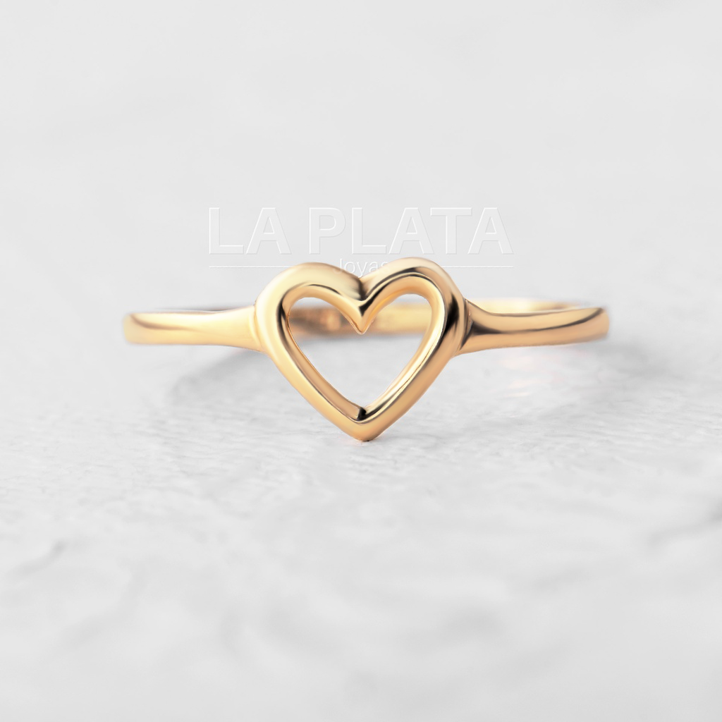 ANILLO CORAZÓN LISO