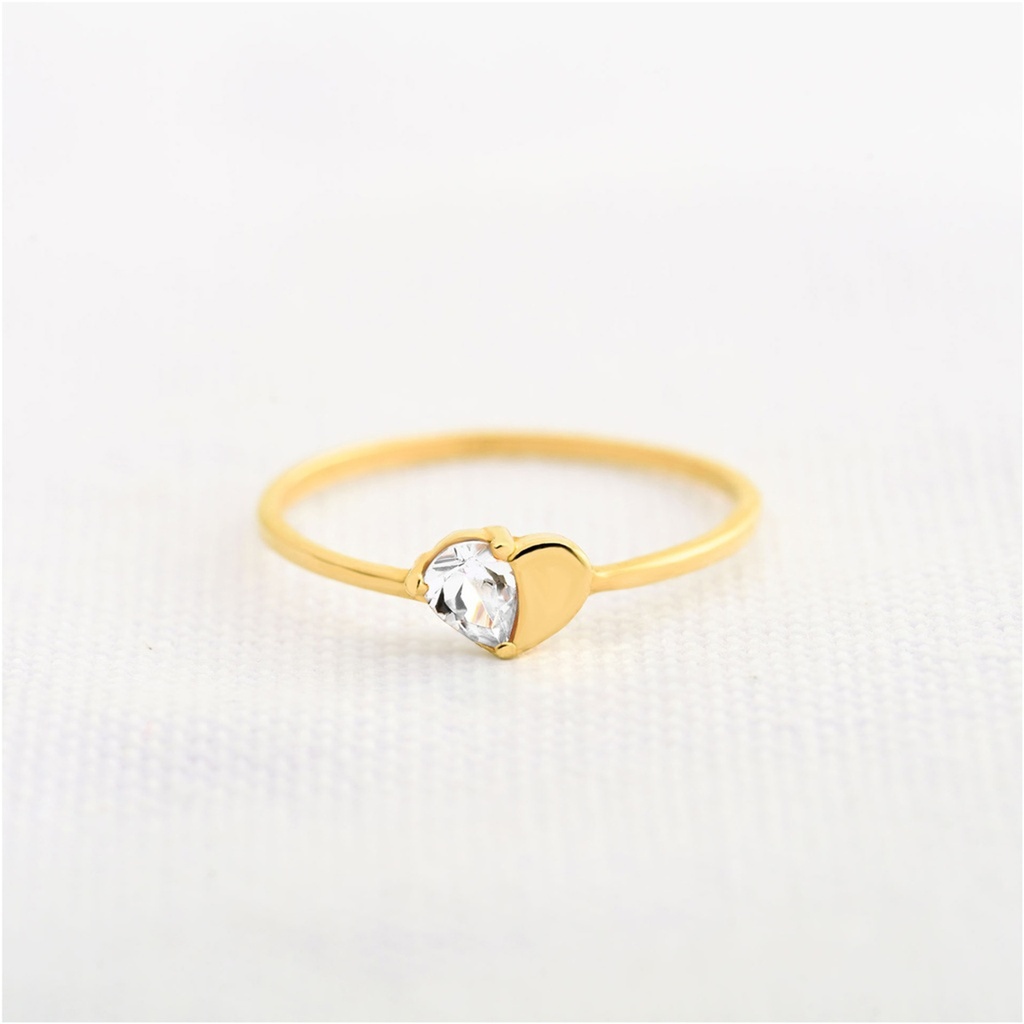 ANILLO CIRCÓN MITAD CORAZÓN