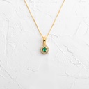 DIJE ESMERALDA MINI OVAL