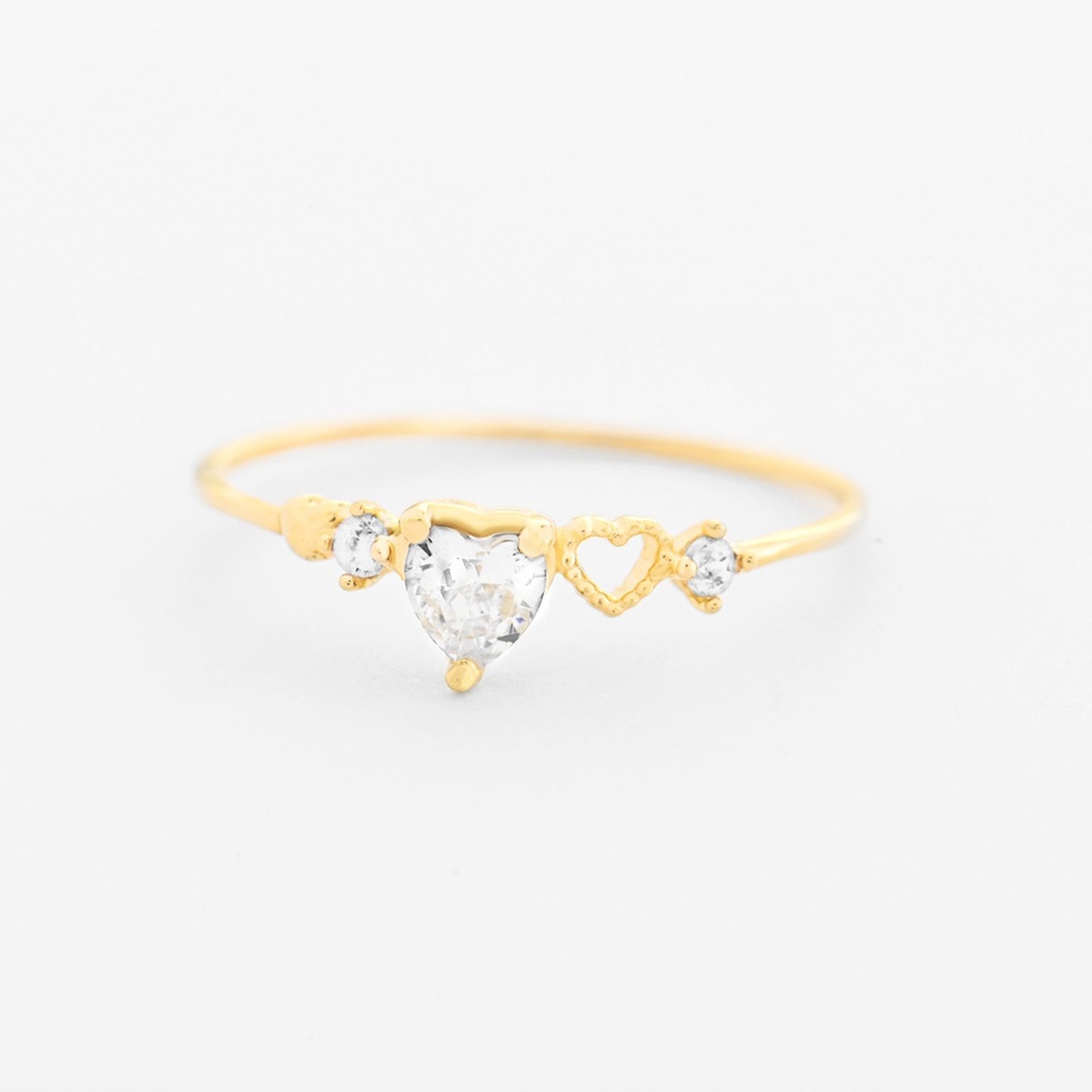 ANILLO CORAZON RANURADO 