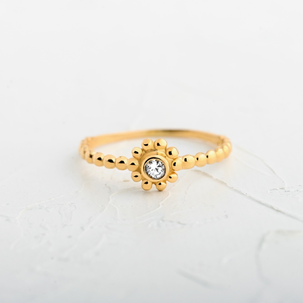 ANILLO CIRCON FLOR DE ROCIO