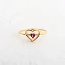 ANILLO CORAZON SOMBRA DORADA