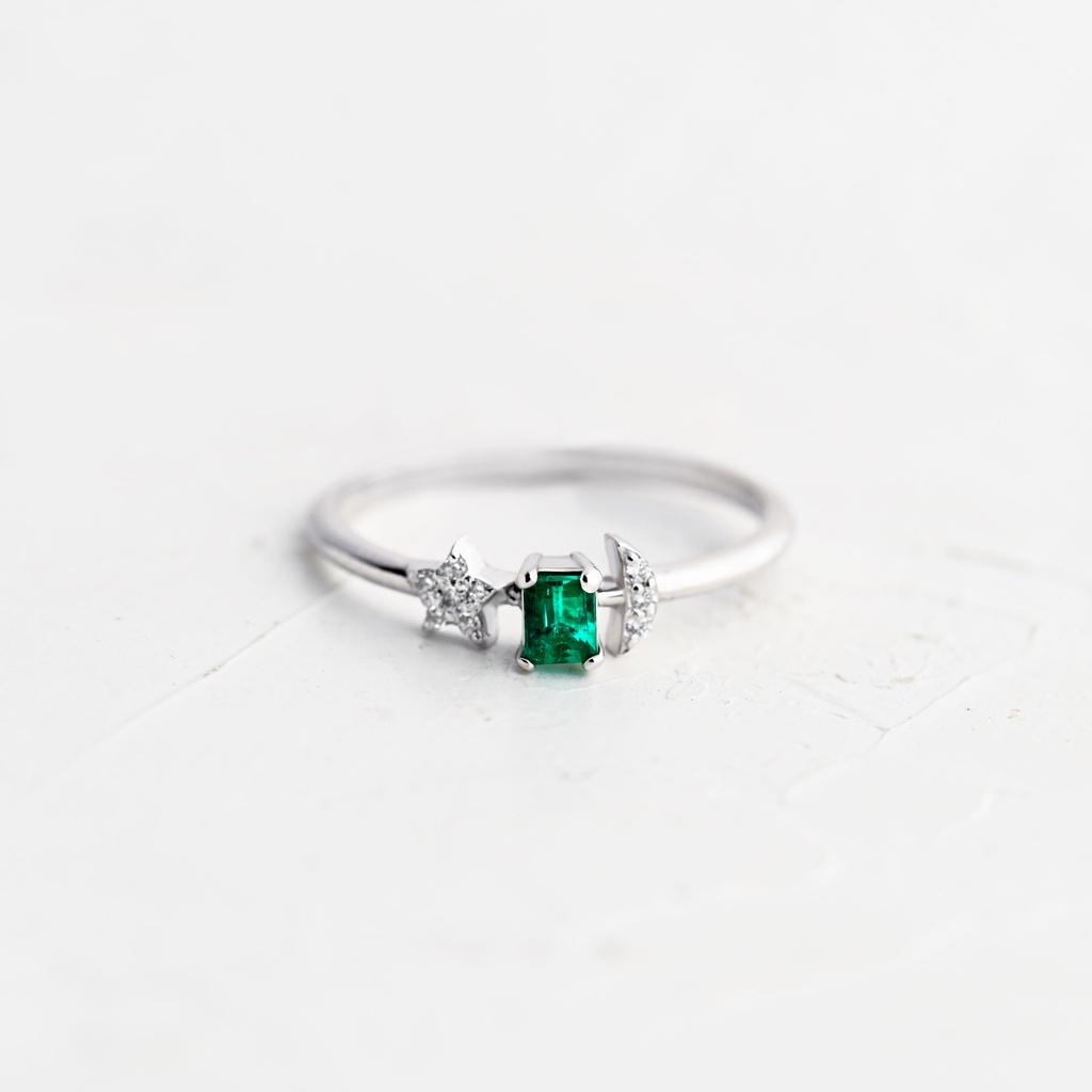 ANILLO ESMERALDA NOBLESA VERDE 