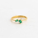 ANILLO ESMERALDA VERDE INTIMO  