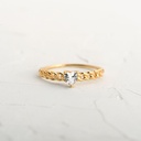 ANILLO CORAZÓN CON CIRCÓN TRENZADO