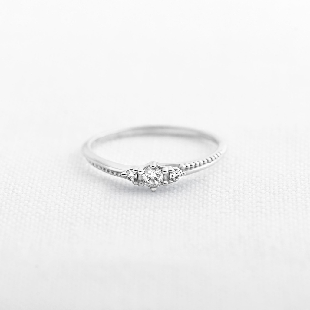 ANILLO ORO BLANCO TERNURA SILENTE