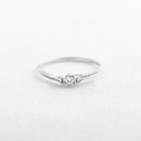ANILLO ORO BLANCO TERNURA SILENTE