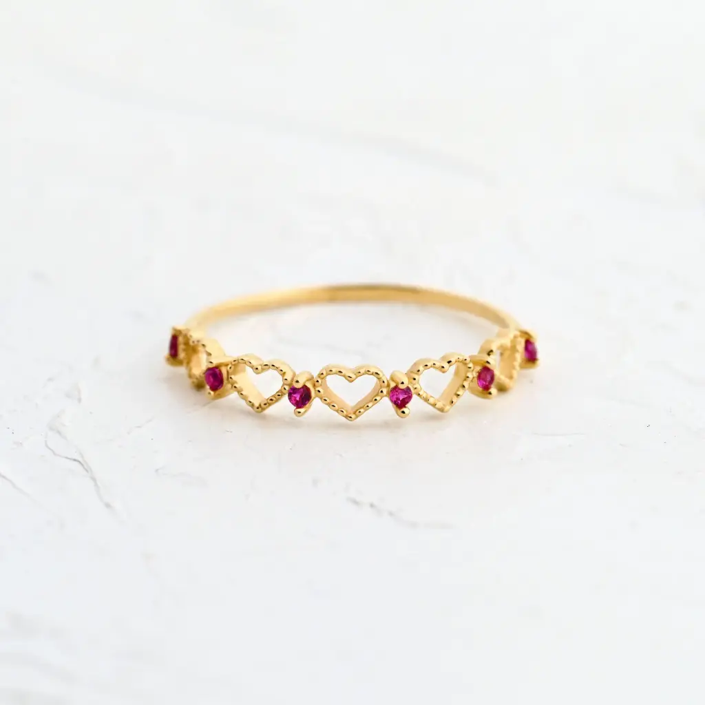 ANILLO CORAZÓN DESTELLOS