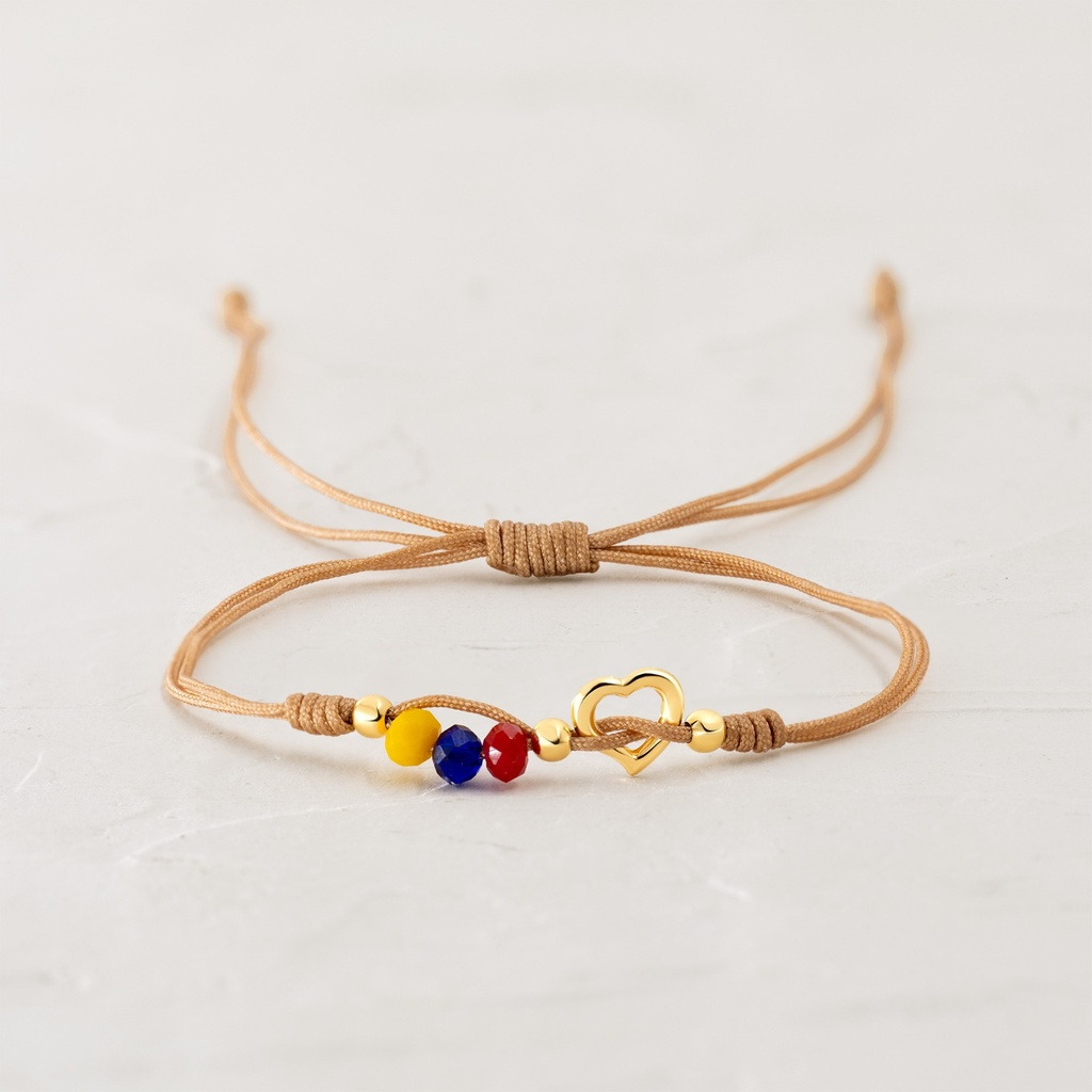 PULSERA CORAZÓN COLOMBIANO