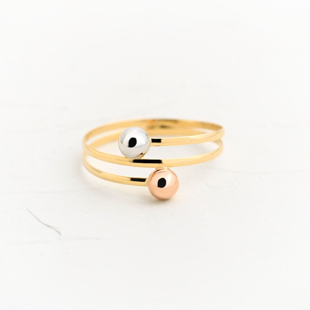 ANILLO ESFERA GEMELA