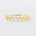 ANILLO SILUETA DE CORAZONES ENLAZADOS