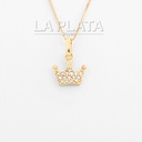 DIJE CORONA EN CIRCONADA