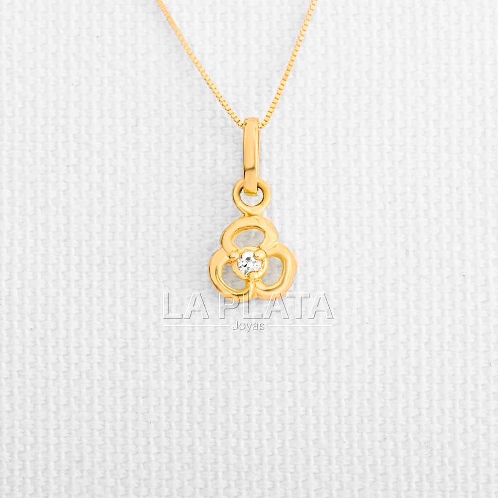 DIJE SILUETA DE FLOR