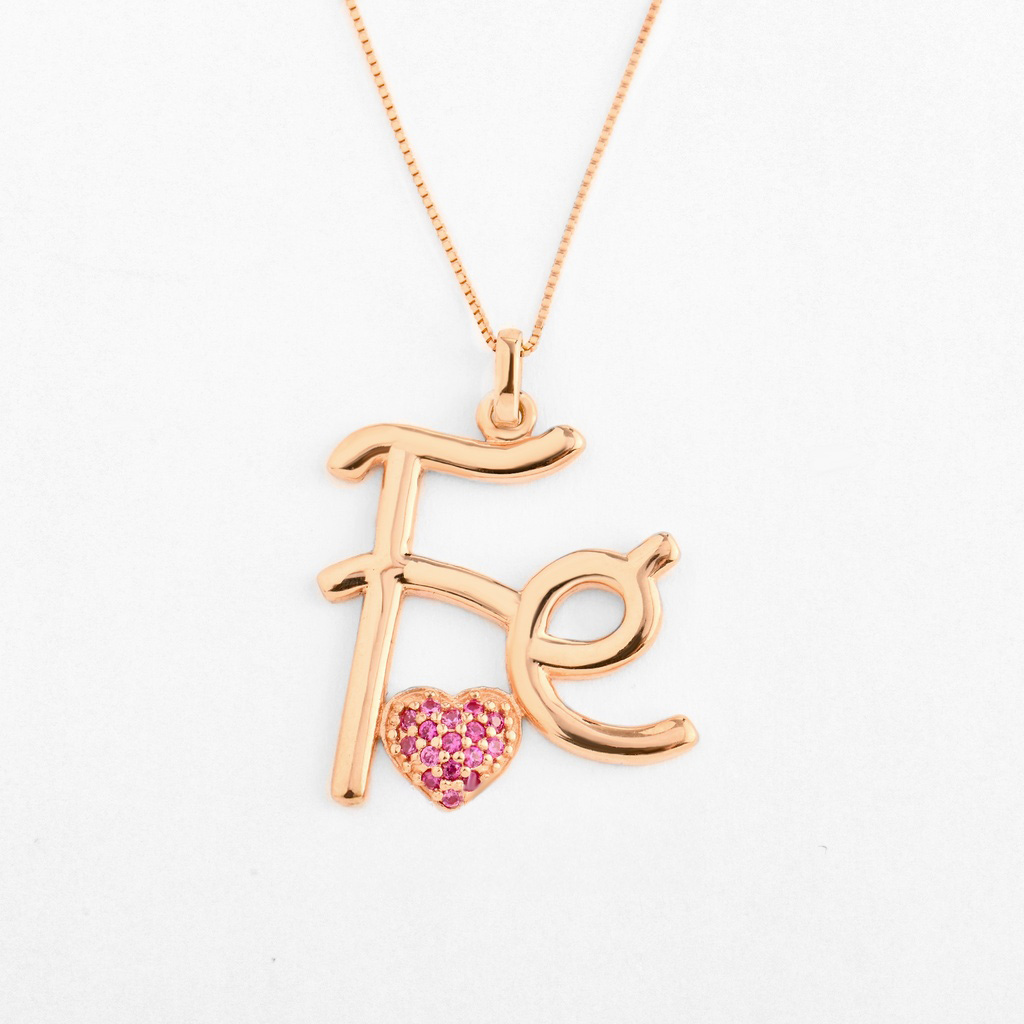 DIJE FEL LISO ORO ROSA 