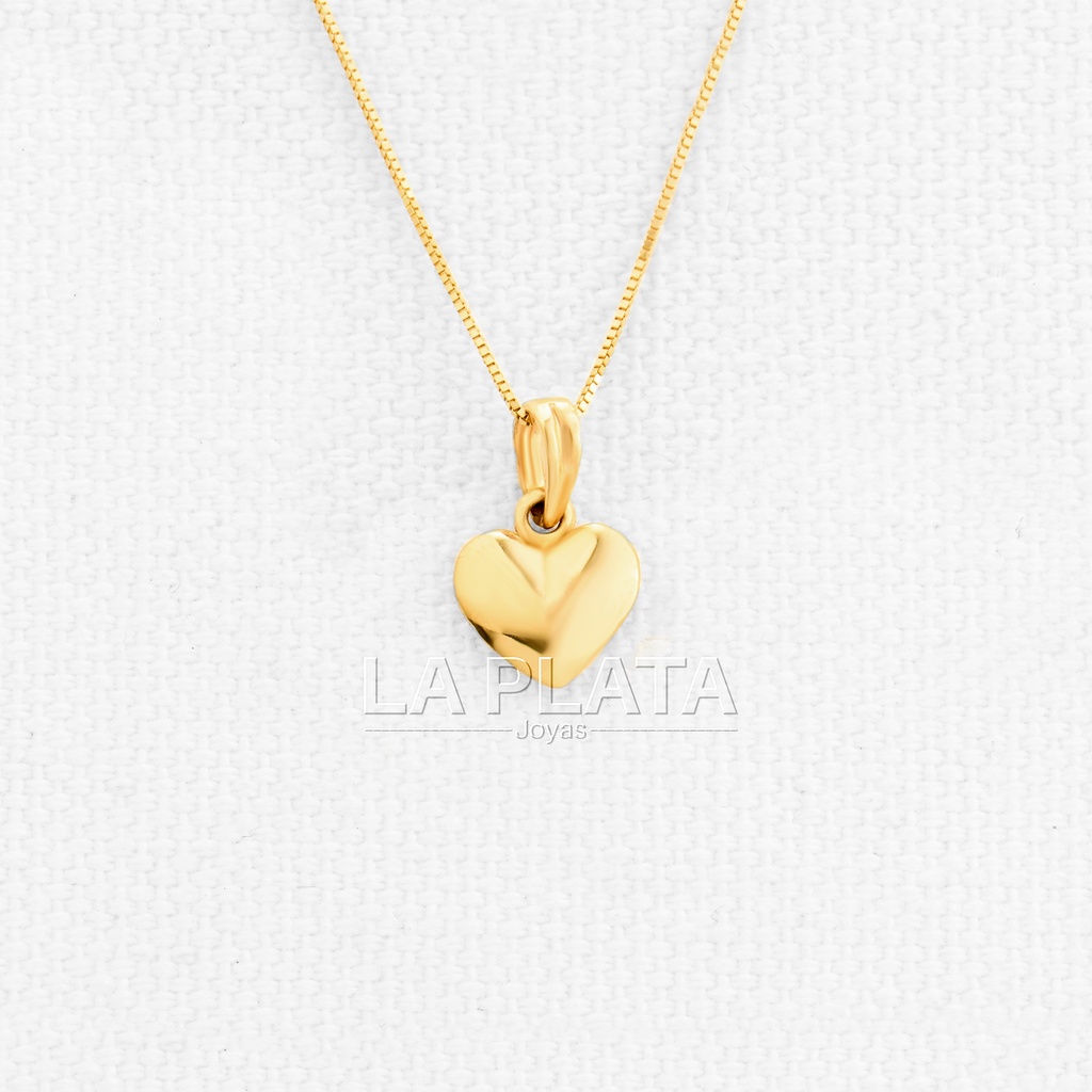 DIJE CORAZON RELLENO LISO
