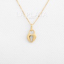 DIJE CORAZON EN FORMA DE LLAVE