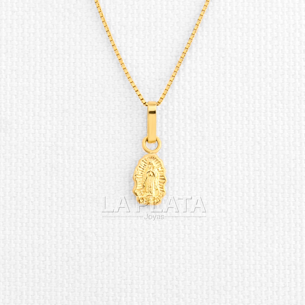 DIJE LA GUADALUPANA EN RELIEVE CURVA