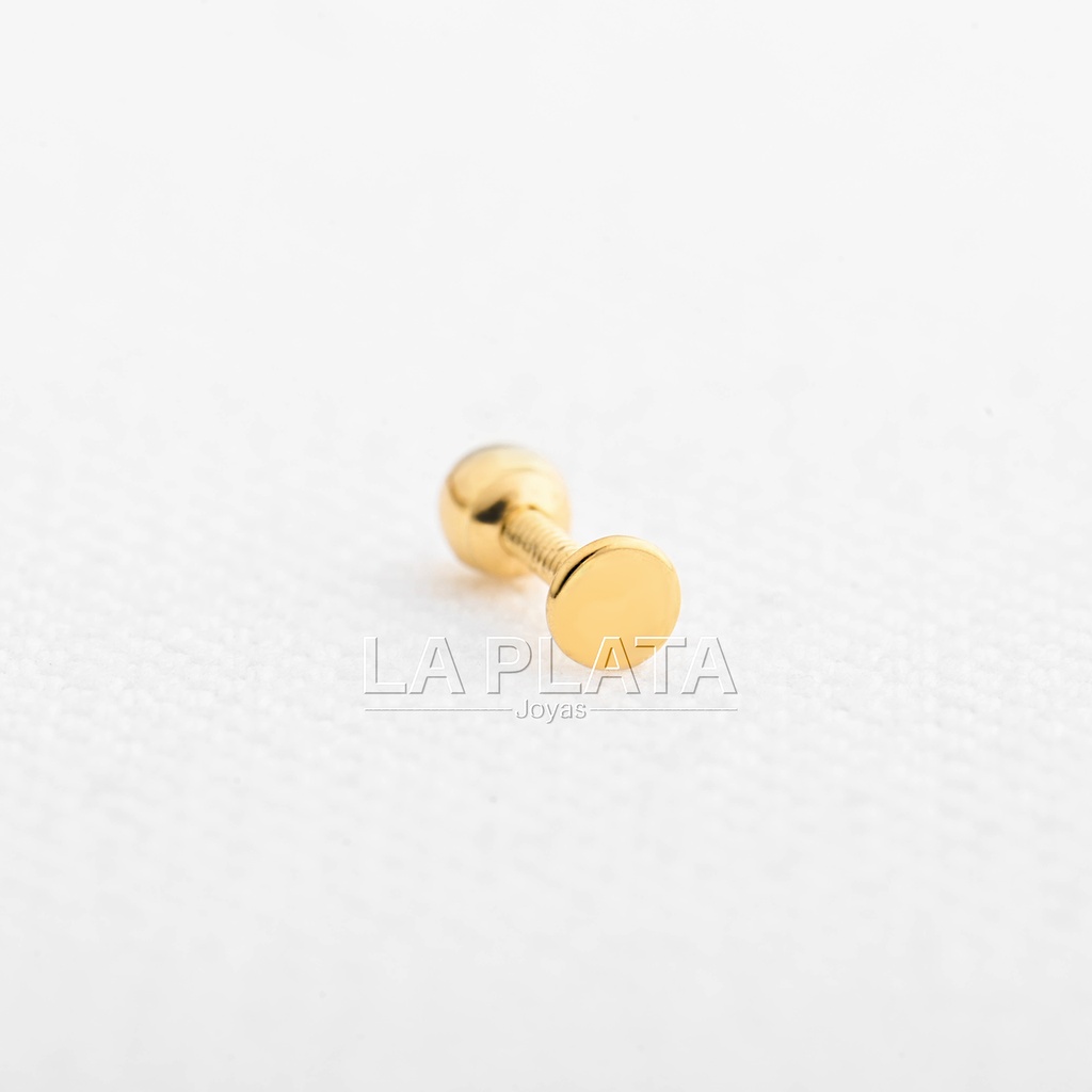 PIERCING PLANO CON TUERCA