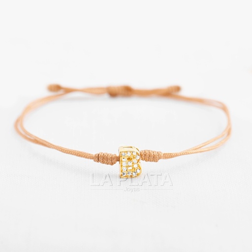 PULSERA LETRA CIRCONADA  A