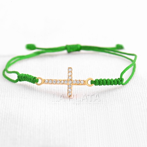 [PH202] PULSERA CRUZ CIRCONADA 