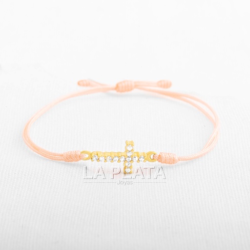 [PH203] PULSERA CRUZ CIRCONADA GRUESA