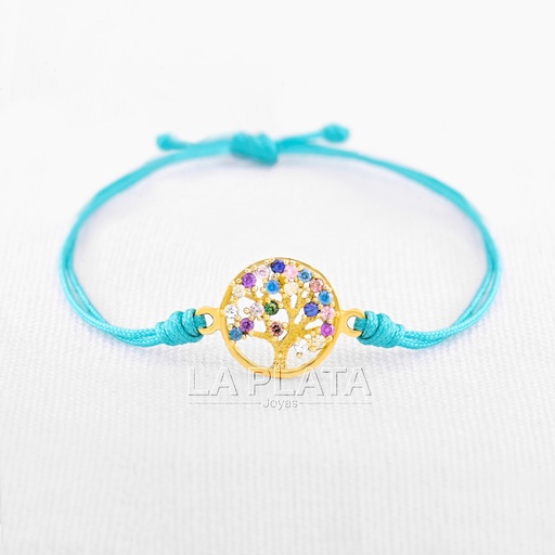 [PH259] PULSERA ARBOL DE LA VIDA CON CIRCULO 