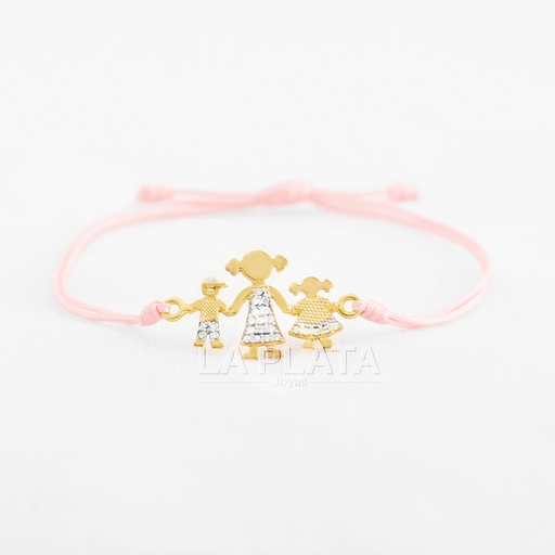 PULSERA MAMÁ NIÑA Y NIÑO
