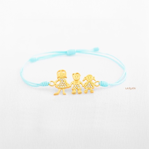 PULSERA MAMÁ NIÑA Y NIÑO