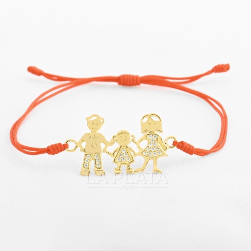 PULSERA PAPA, MAMA E HIJA 