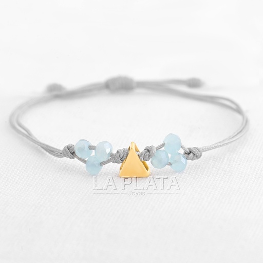 [PH375] PULSERA TRIANGULO LISO LIVIANO