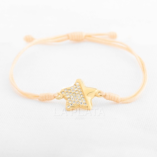 [PH402] PULSERA ESTRELLA MEDIO CIRCONES