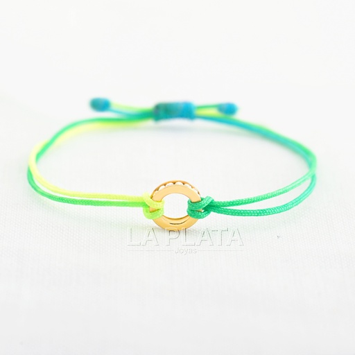 [PH405] PULSERA CIRCULO CIRCONADO PESADA