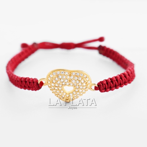 [PH459] PULSERA CORAZÓN CON CIRCONES