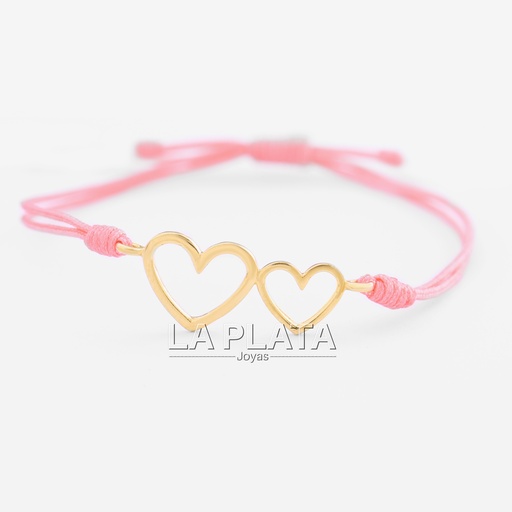 [PH465] PULSERA DOBLE CORAZÓN