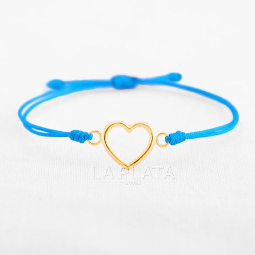 [PH474] PULSERA CORAZON CON DOS OREJITAS SIX