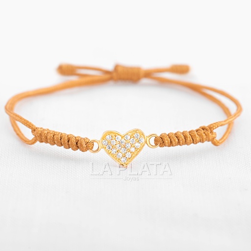 [PH587] PULSERA CORAZON MINIRELLENO DE CIRCON 